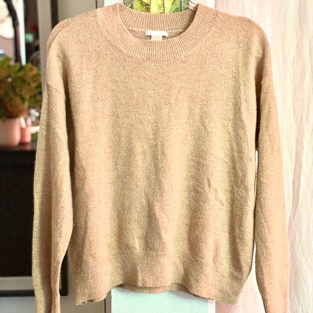 Blush & gold sweater